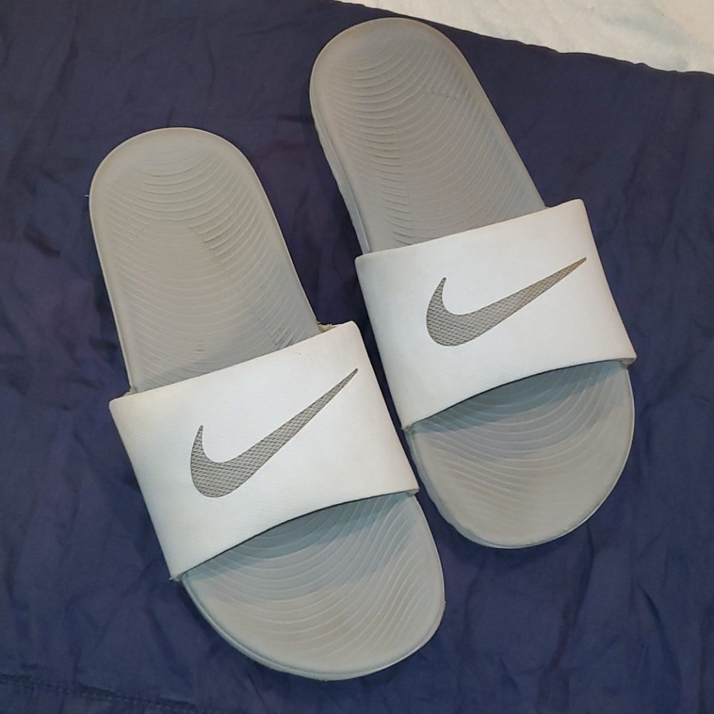 Nike White Slides